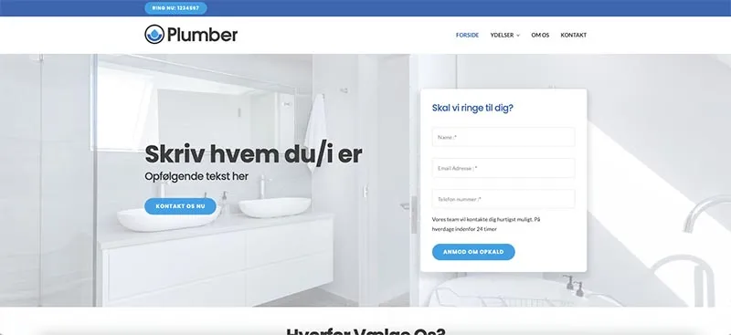 Billede af billig hjemmeside skabelon 1
