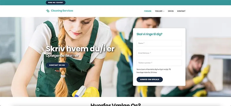 Billede af billig hjemmeside skabelon 2