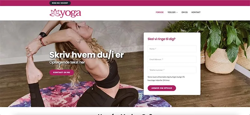 Billede af billig hjemmeside skabelon 3