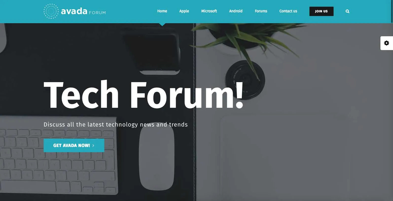 Hjemmeside skabelon til et forum