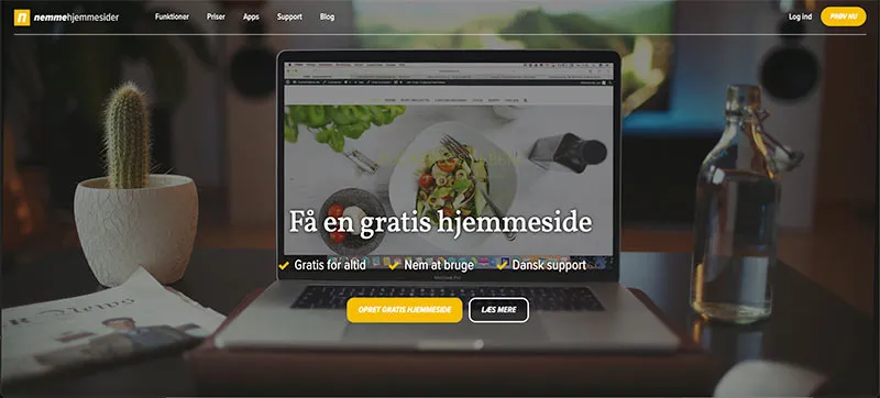 Få en gratis hjemmeside hos nemmehjemmesider.dk (forsiden)