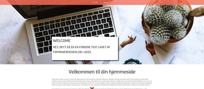 Gratis hjemmeside som jeg har lavet i Nemmehjemmesider.dk's hjemmesideprogram.