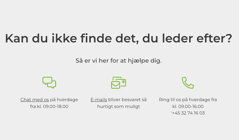 Support banner hos one.com