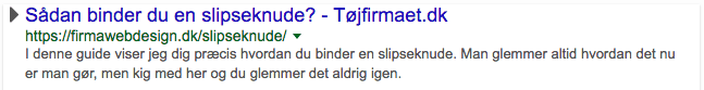 billede af en google serp