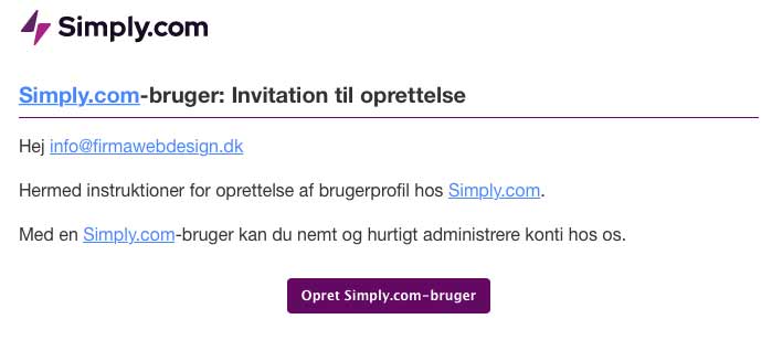 Opret hjemmeside og Wordpress på domænet