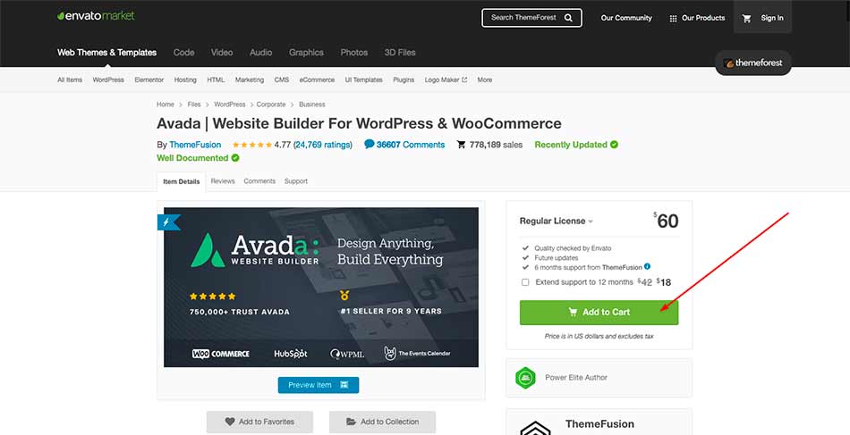 Avada mobilvenligt Wordpress tema